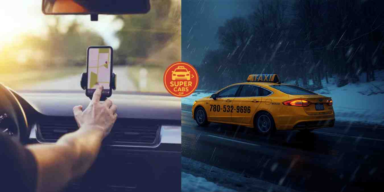 Taxi in Grande Prairie providing reliable rides during winter and easy online booking with trusted cab drivers.